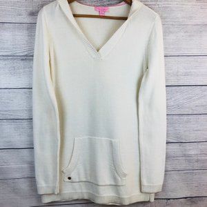 Women's Cream Sweater with Hood